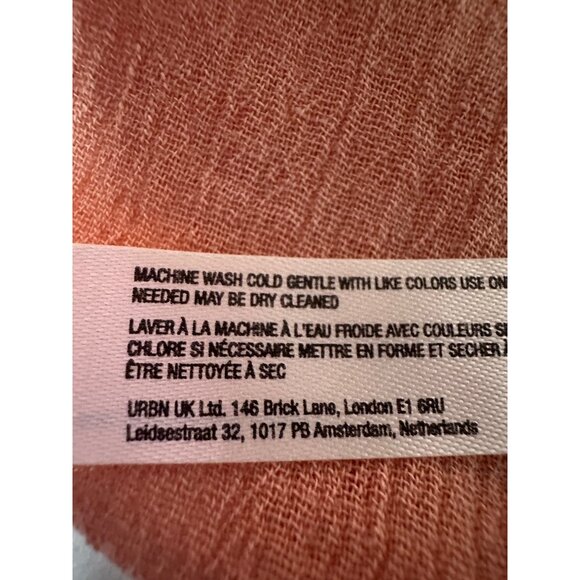 Anthropologie Daily Practice Pink Acid Wash Racerback Tank Dress Large High Low - Picture 8 of 11